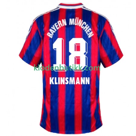 Bayern München Klinsmann 18 1995 Retro Hjemme Fotballdrakt 1997 Kortermet